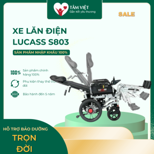 Xe lăn điện cao cấp LUCASS XE - 122L(Bình 12Ah) chính hãng