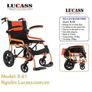 XE LĂN LUCASS X61 BÁNH NHỎ