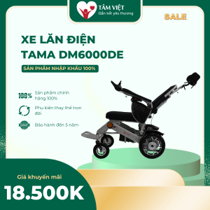 XE LĂN ĐIỆN CAO CẤP SIÊU GỌN TAMA DM6000DE