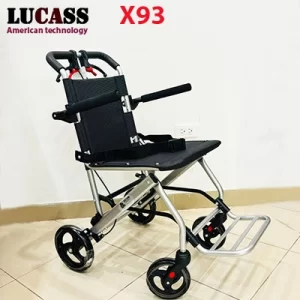 Xe lăn Lucass x93 siêu gọn nhẹ mang đi máy bay