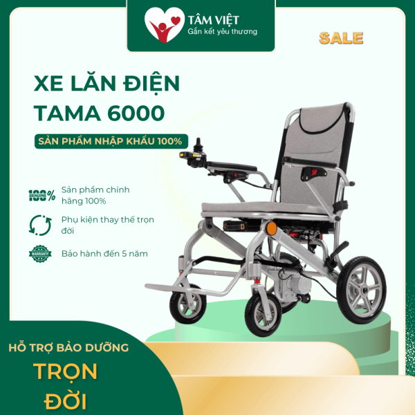 XE LĂN ĐIỆN CAO CẤP TAMA 16BM NGẢ NẰM