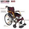 Xe lăn khung nhôm Lucass X65 gấp gọn Xe lăn khung nhôm Lucass X65 gấp gọn